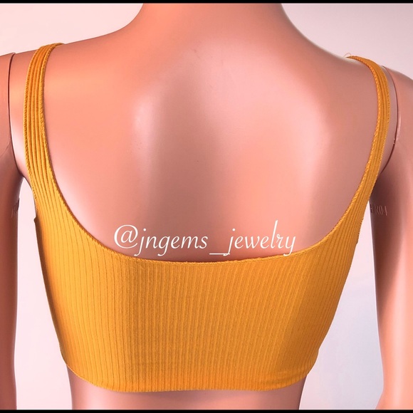 Sexy Pure Color Spaghetti Strap Crop Top Women - Picture 4 of 6